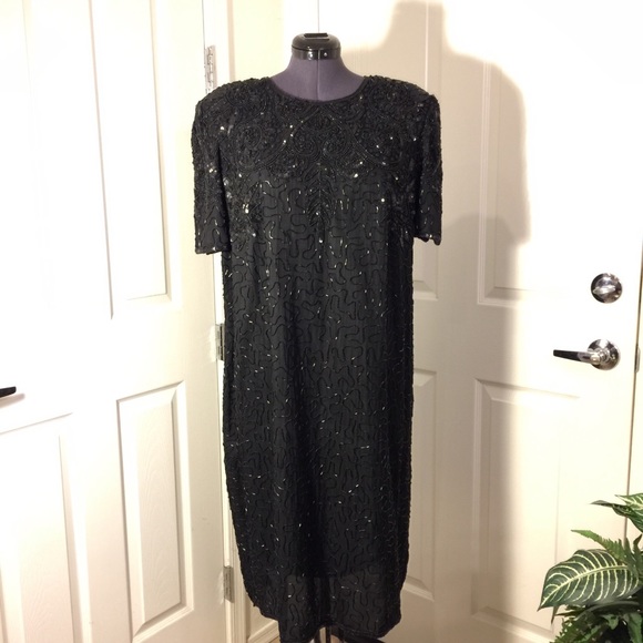 Lane Bryant Dresses & Skirts - ❤️SZ 18-20 Beautiful formal black silk dress